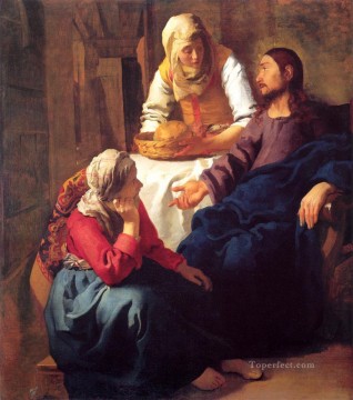 Cristo en la casa de María y Marta Johannes Vermeer Pinturas al óleo